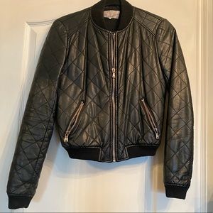 ZARA (faux) leather bomber jacket